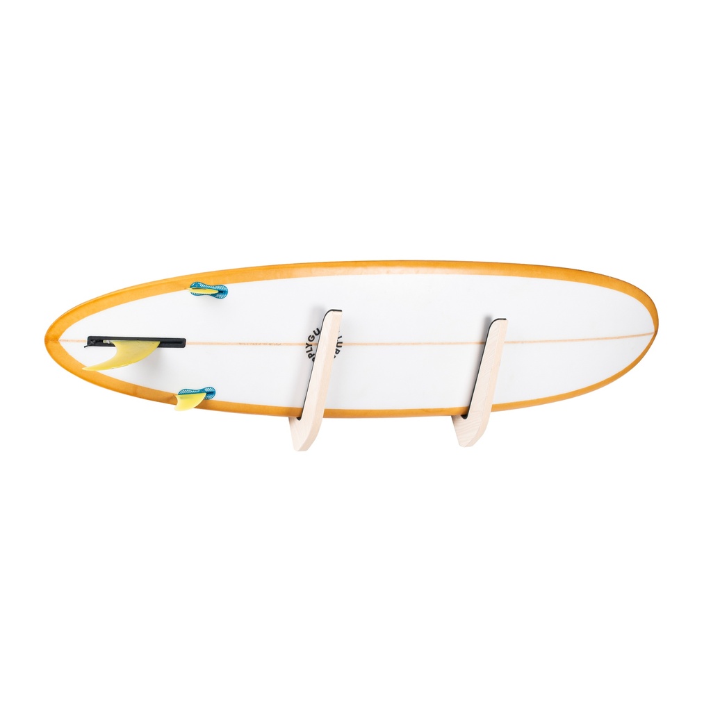 Wooden Longboard Wall Rack